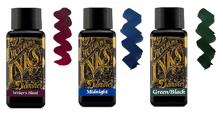 Amazon.com : Diamine Fountain Pen Ink 30ml - 3 x Bottles